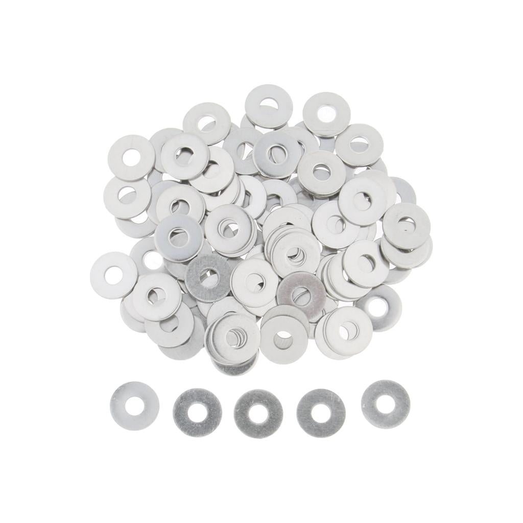 100pcs Stainless Metric Flat Washers Screw Gasket Fastener Spacers M5 100pcs