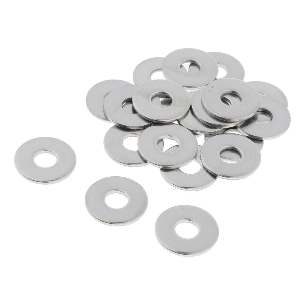 100pcs Stainless Metric Flat Washers Screw Gasket Fastener Spacers M8 20pcs