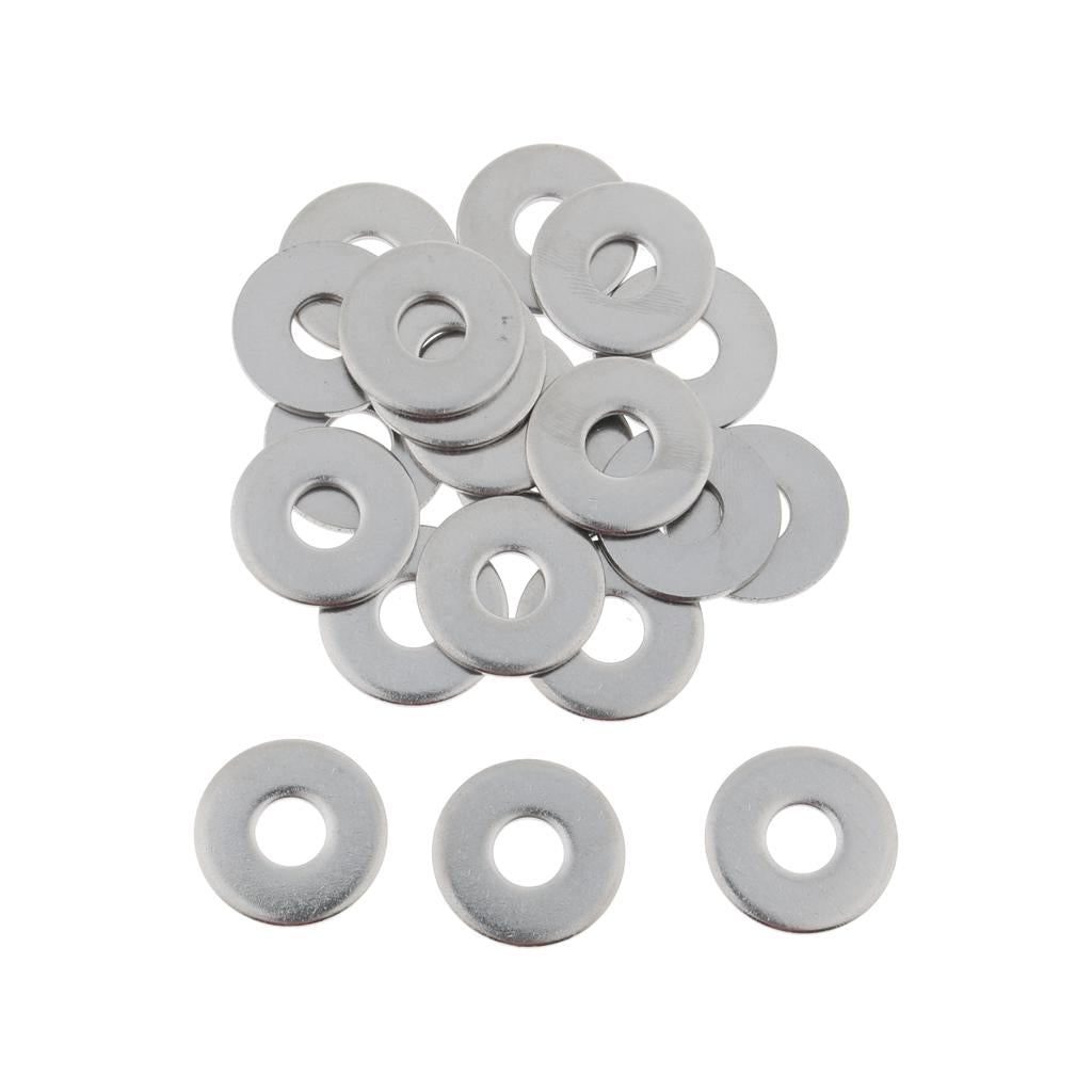 100pcs Stainless Metric Flat Washers Screw Gasket Fastener Spacers M8 20pcs