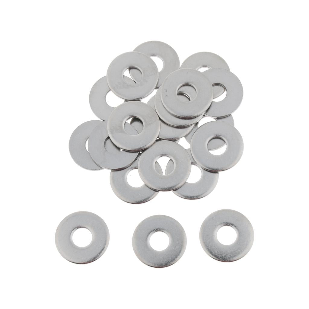 100pcs Stainless Metric Flat Washers Screw Gasket Fastener Spacers M8 20pcs