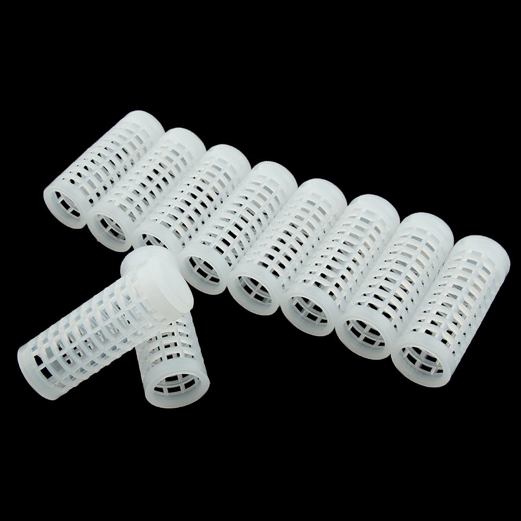 10Pcs Queen Bee Cage Beekeeping Beekeeper Equipment Tool Roller Cage Plastic