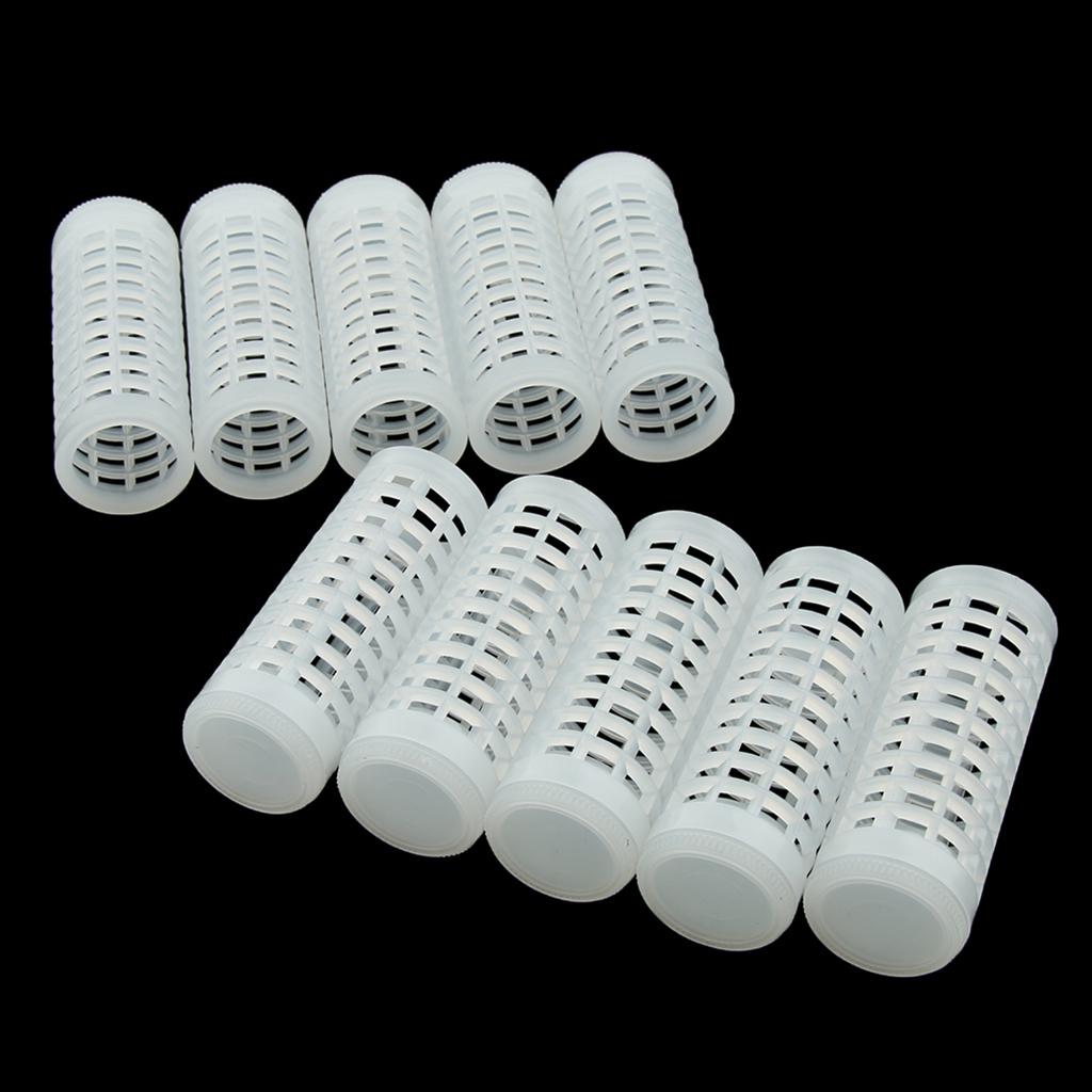 10Pcs Queen Bee Cage Beekeeping Beekeeper Equipment Tool Roller Cage Plastic