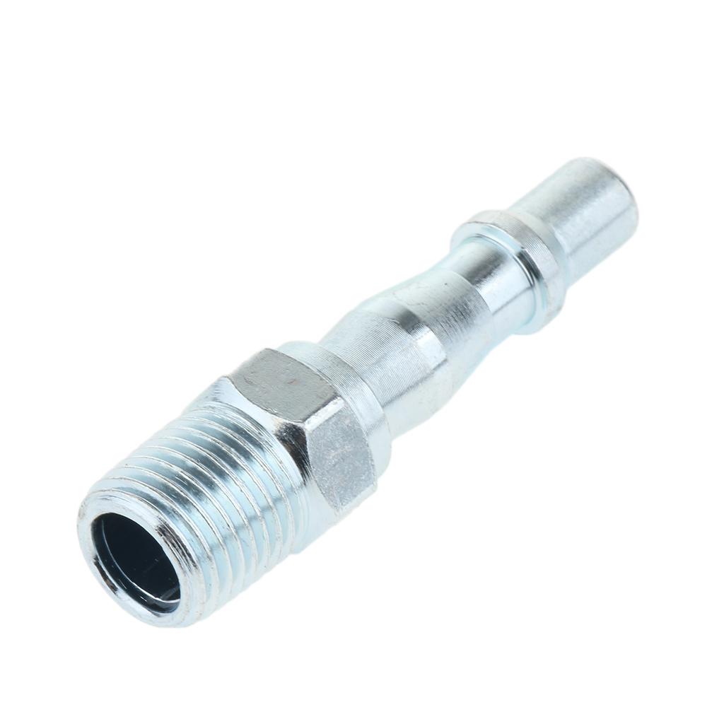 Heavy Duty Quick Coupler Air Hose Connector Fittings 1/4 inch PT Tools Plug, Corrosion-Resistant