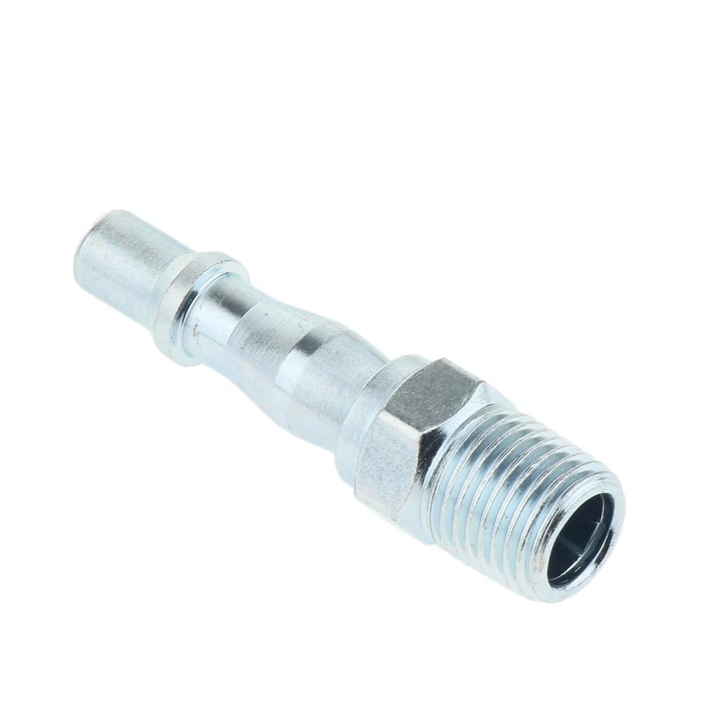 Heavy Duty Quick Coupler Air Hose Connector Fittings 1/4 inch PT Tools Plug, Corrosion-Resistant