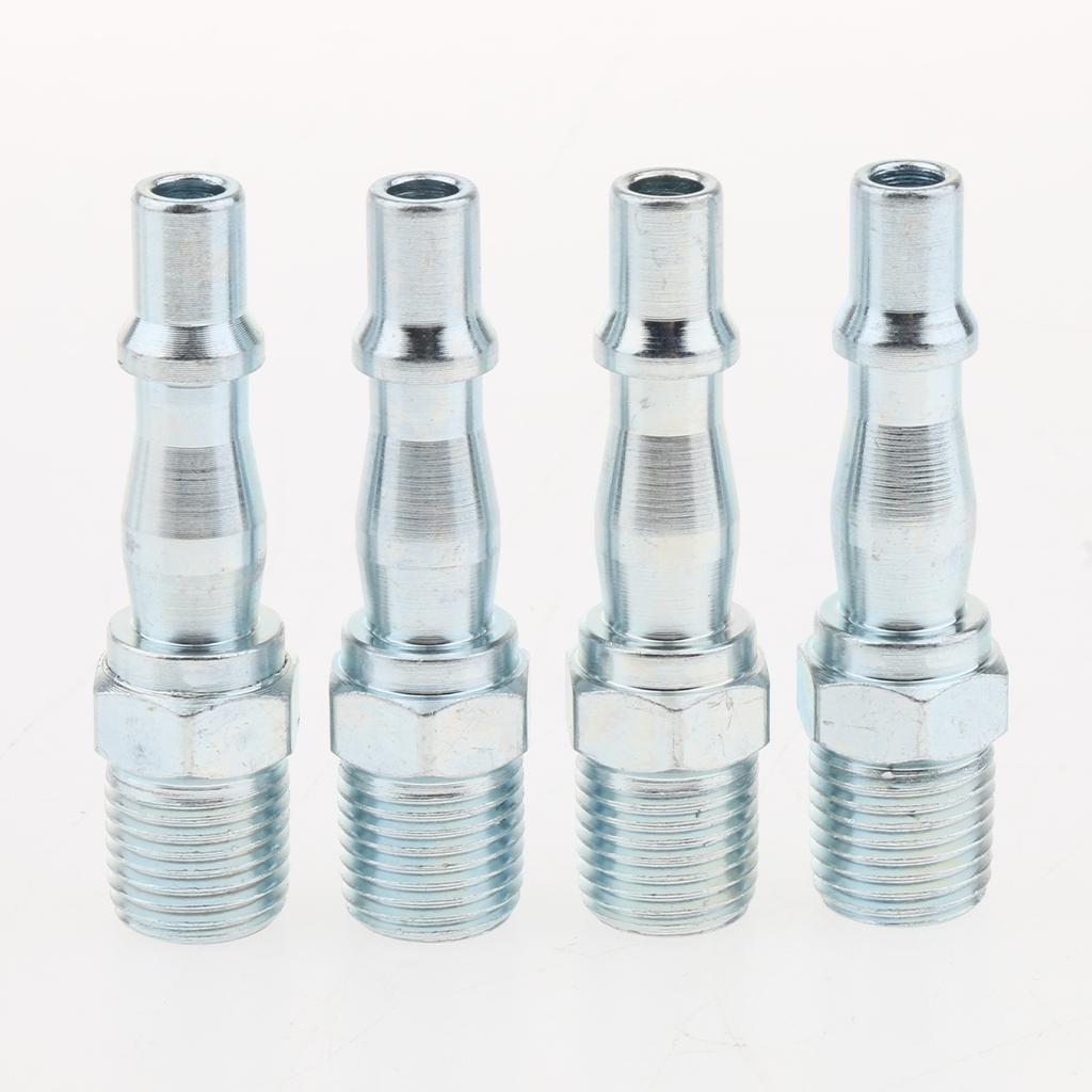 6 Pieces Quick Coupler Set Air Hose Connector Fittings 1/4