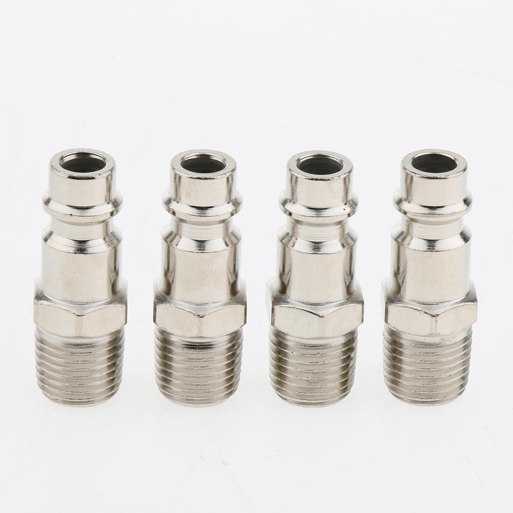 10 Pcs Heavy Duty Quick Coupler Set Air Hose Connector Fittings 1/4 inch BSP Tools Plug