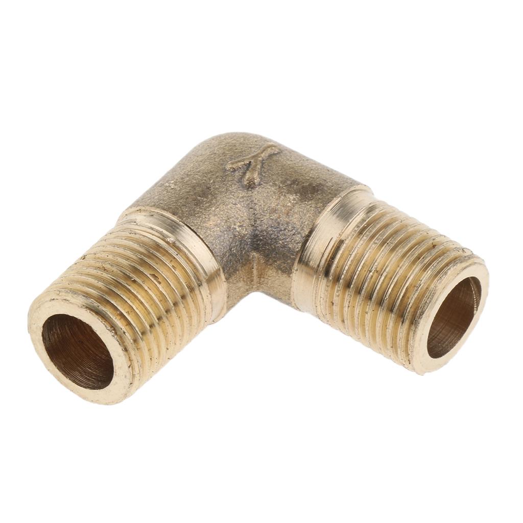 Brass Male Elbow Adapter Connector 1/2'' 1/4'' 1/8'' 3/8'' Thread Fittings A