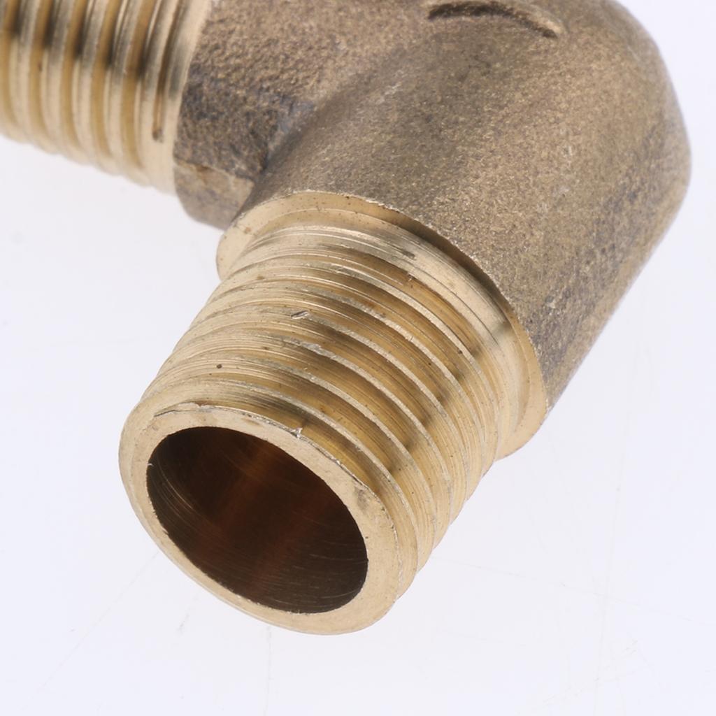 Brass Male Elbow Adapter Connector 1/2'' 1/4'' 1/8'' 3/8'' Thread Fittings B