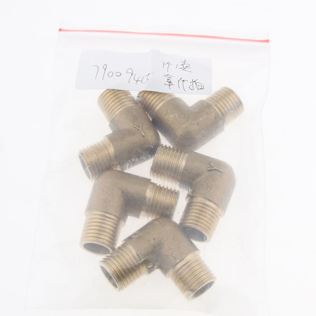 Brass Male Elbow Adapter Connector 1/2'' 1/4'' 1/8'' 3/8'' Thread Fittings B