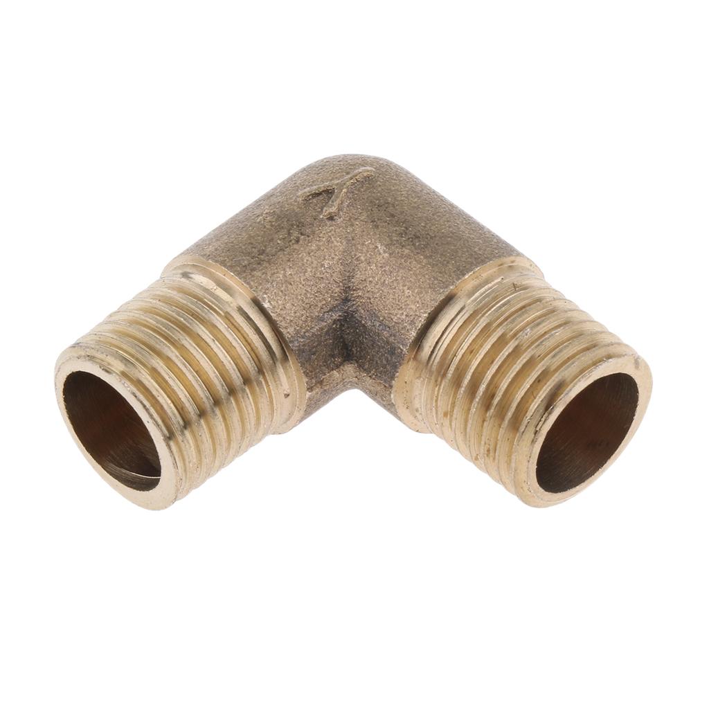 Brass Male Elbow Adapter Connector 1/2'' 1/4'' 1/8'' 3/8'' Thread Fittings B