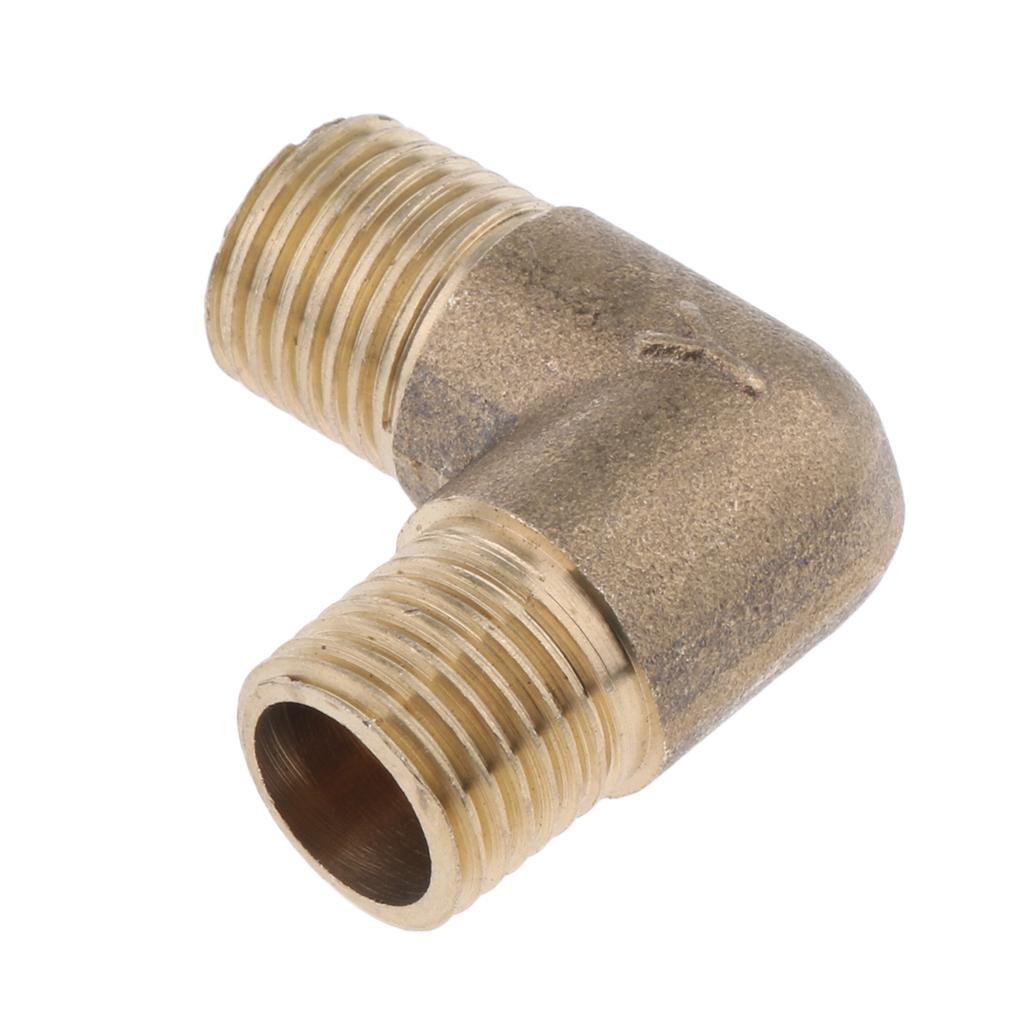 Brass Male Elbow Adapter Connector 1/2'' 1/4'' 1/8'' 3/8'' Thread Fittings B