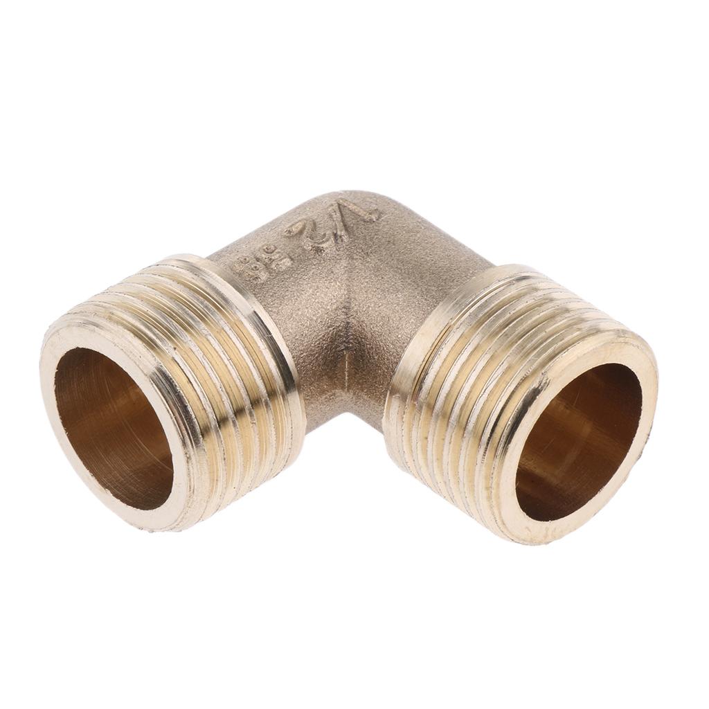 Brass Male Elbow Adapter Connector 1/2'' 1/4'' 1/8'' 3/8'' Thread Fittings D