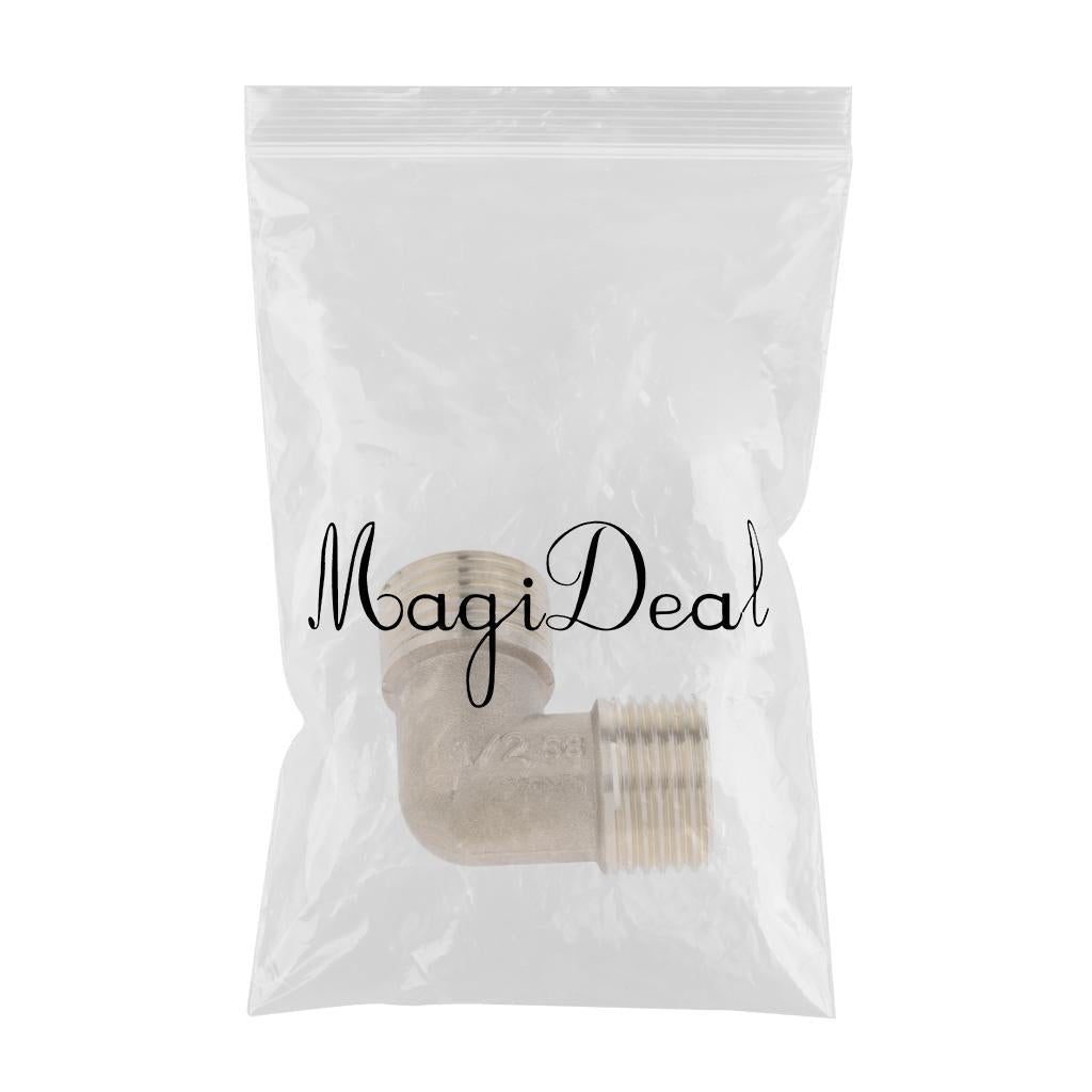 Brass Male Elbow Adapter Connector 1/2'' 1/4'' 1/8'' 3/8'' Thread Fittings D