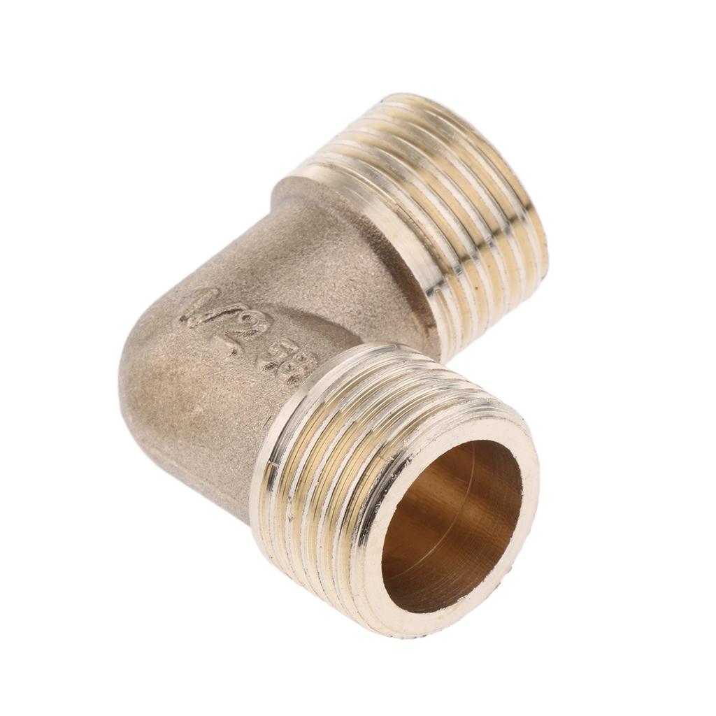 Brass Male Elbow Adapter Connector 1/2'' 1/4'' 1/8'' 3/8'' Thread Fittings D