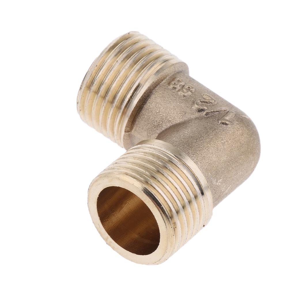 Brass Male Elbow Adapter Connector 1/2'' 1/4'' 1/8'' 3/8'' Thread Fittings D