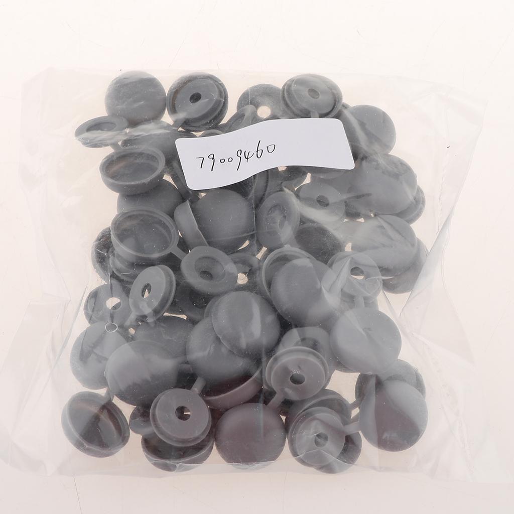 Screw Cover Cap Hole Plug Furniture Hinge Hole Cap  50PCS Gray