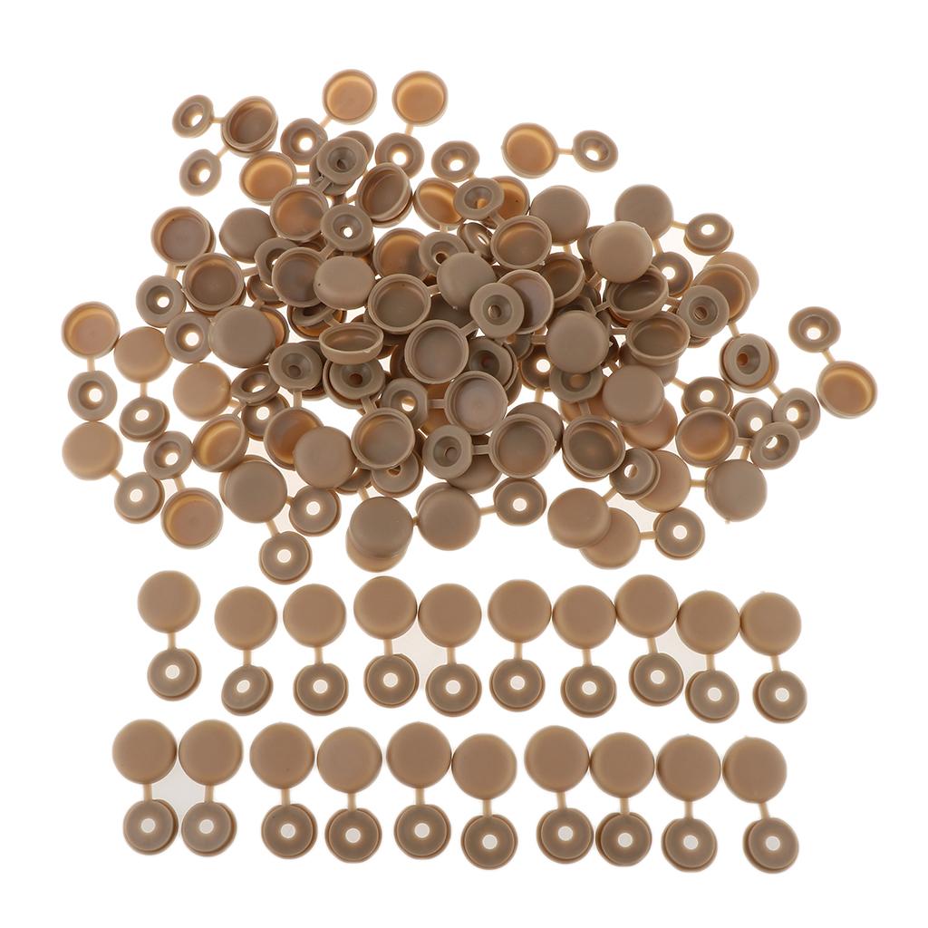 Screw Cover Cap Hole Plug Furniture Hinge Hole Cap  100PCS Brown