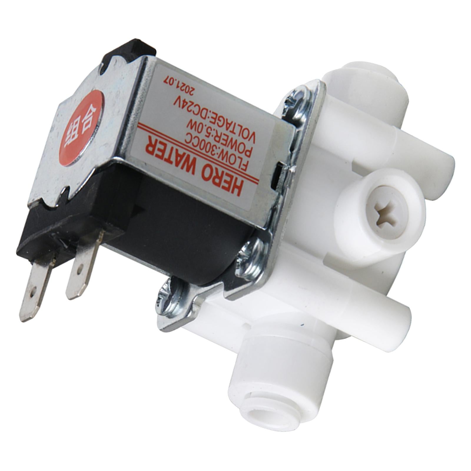 1/4 Inch 24V Inlet Feed Water Solenoid Valve N/C Normally Closed, Adjustable flow, used for Reverse Osmosis Systems