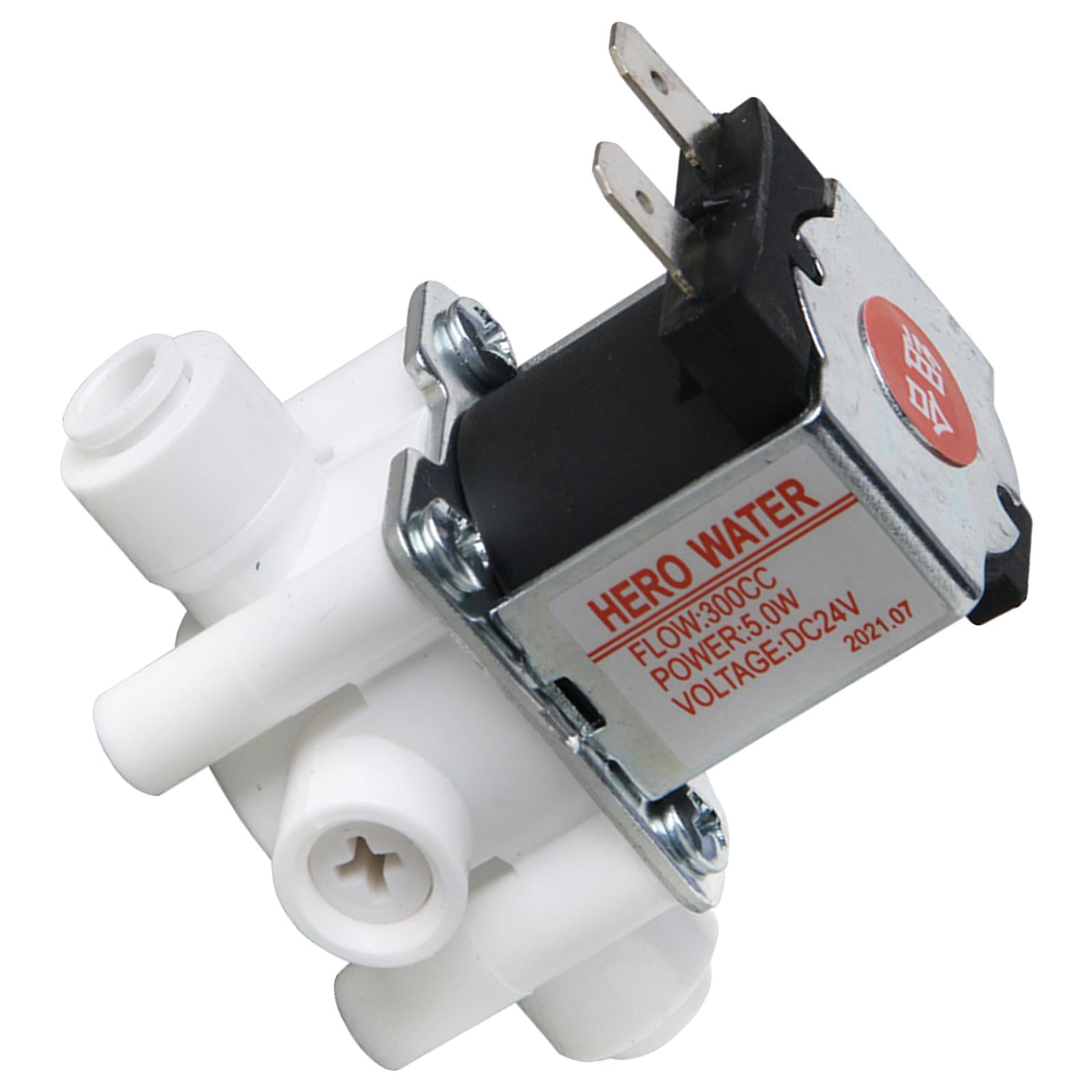 1/4 Inch 24V Inlet Feed Water Solenoid Valve N/C Normally Closed, Adjustable flow, used for Reverse Osmosis Systems