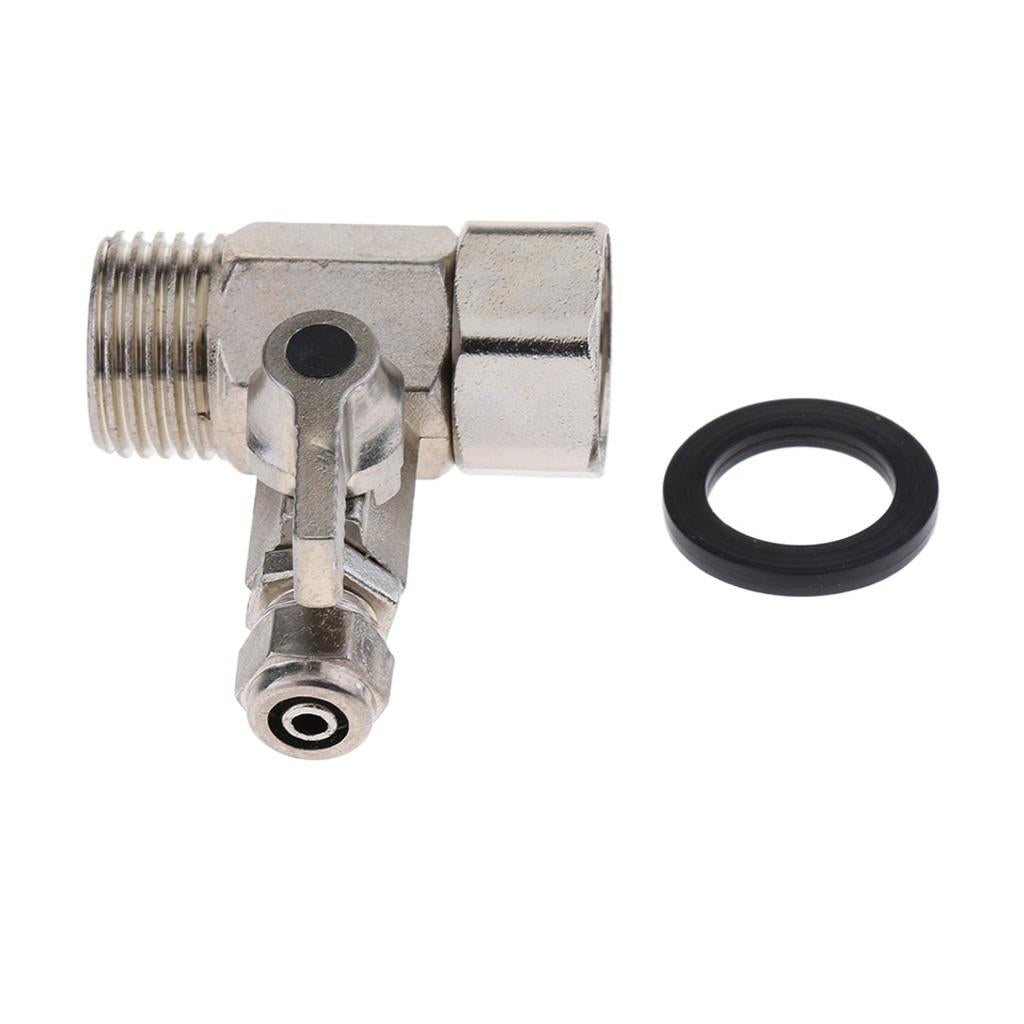 Alloy Purifier Feed Tee Faucet Ball Valve 1/2 inch to 1/4 inch RO System