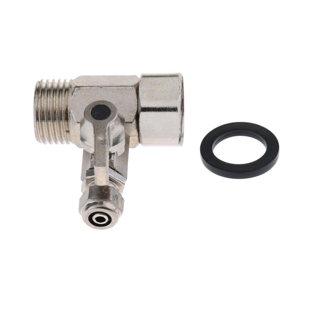 Alloy Purifier Feed Tee Faucet Ball Valve 1/2 inch to 1/4 inch RO System