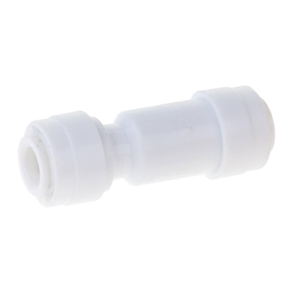 Straight Check Valve 1/4'' Fitting Connection for Water Filters / RO Systems