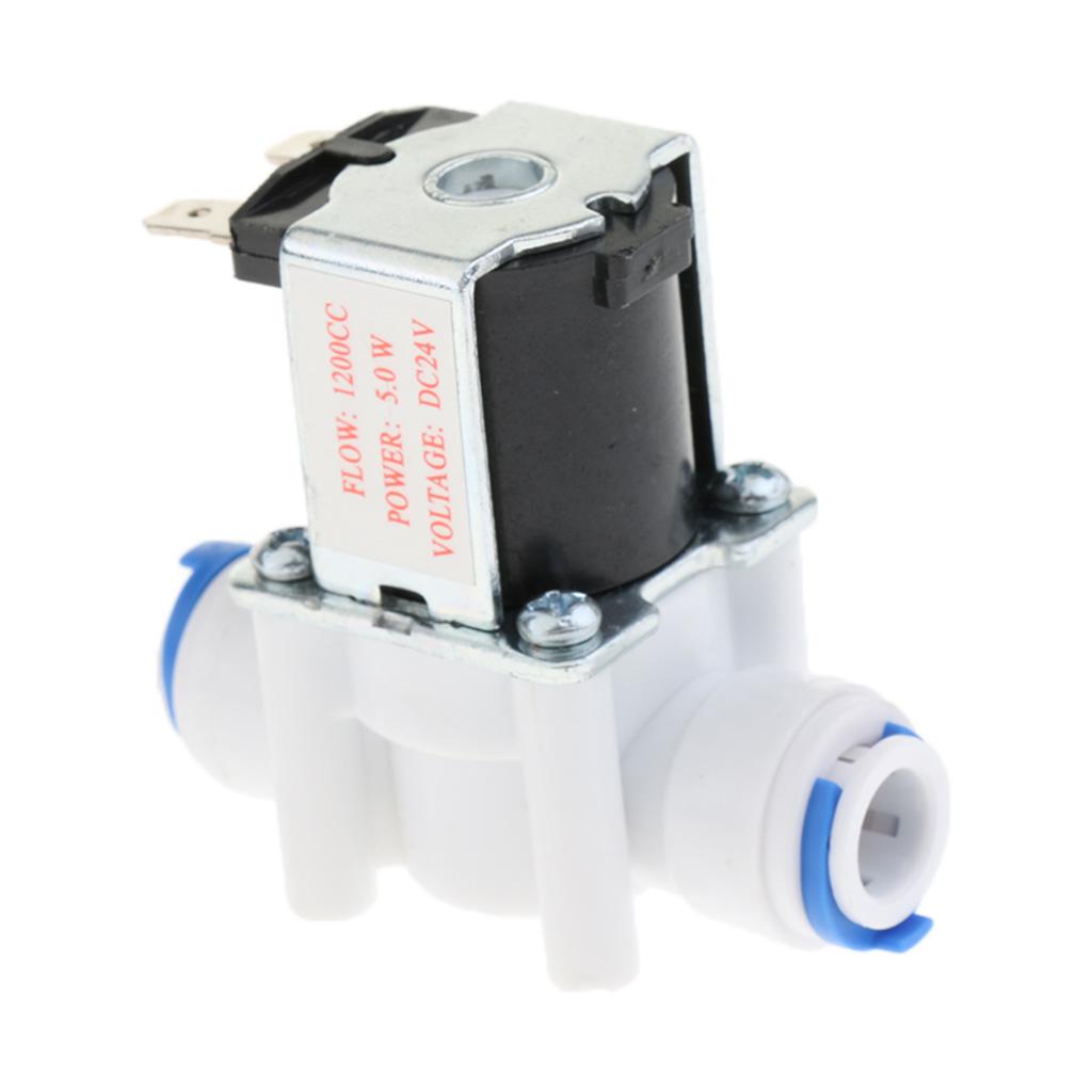 3/8 Inch 24V Water Solenoid Valve N/C Normally Closed, Adjustable flow, used for Reverse Osmosis Systems