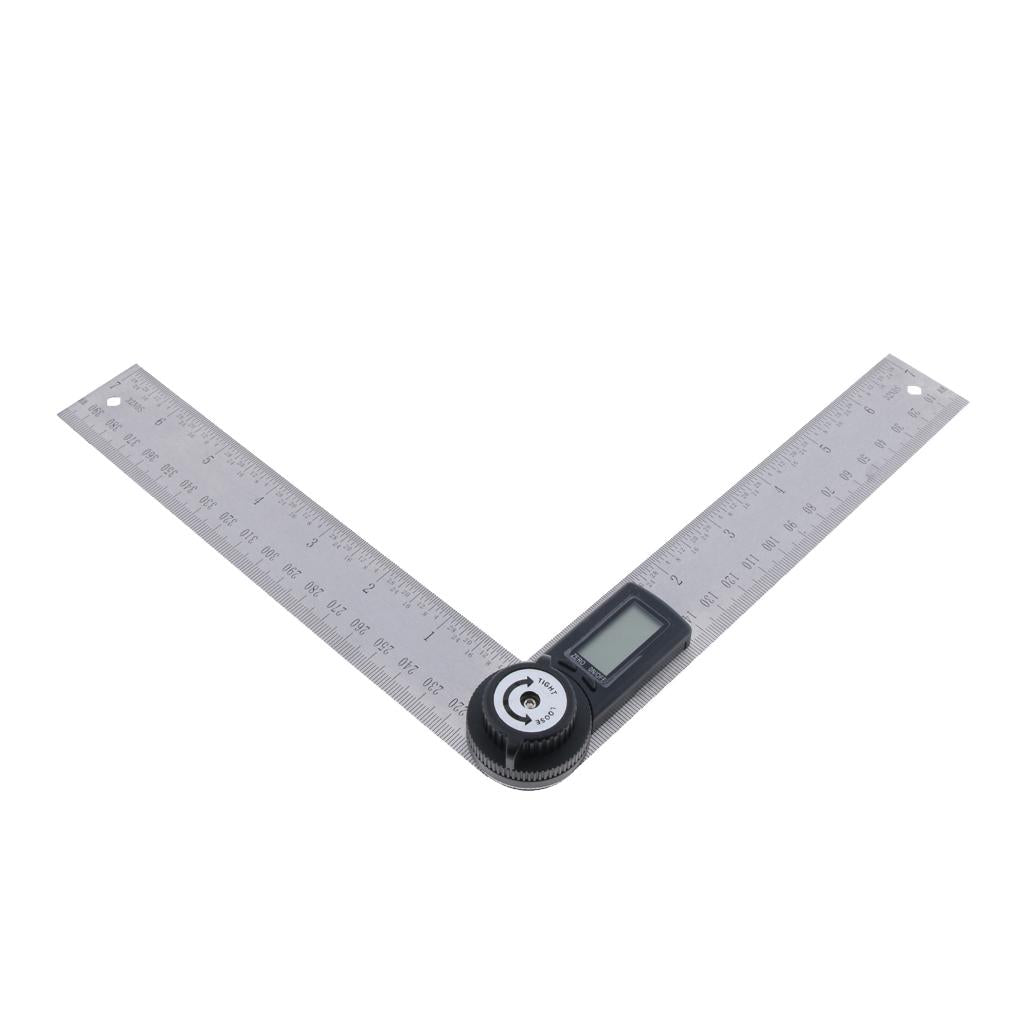 Digital Angle Finder Protractor 200mm Stainless Steel Angle Finder Ruler