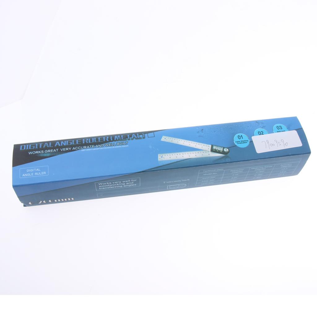 0~360° 100mm/200mm/300mm Digital Angle Ruler Inclinometer Angle Meter Finder Gauge