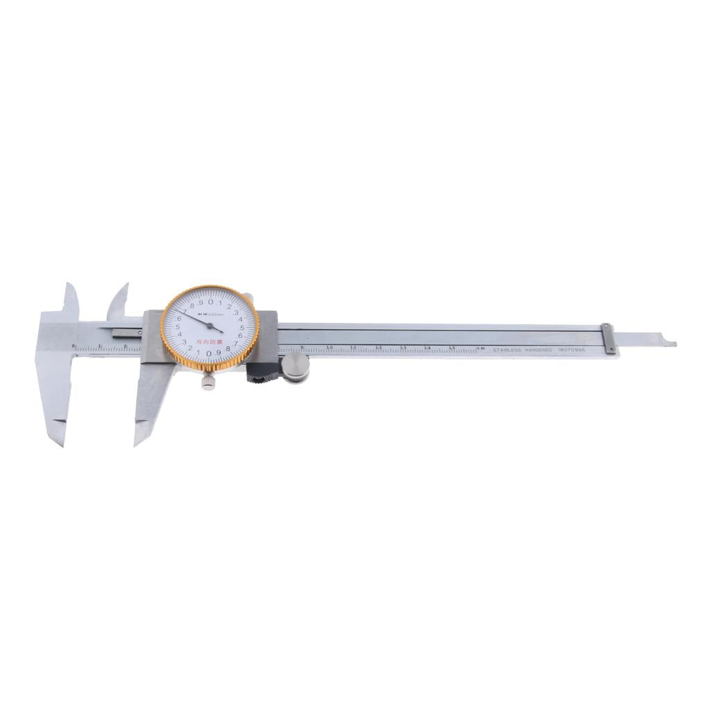 0-150mm Stainless Steel Dial Caliper Vernier Gauge Micrometer Measuring Tool