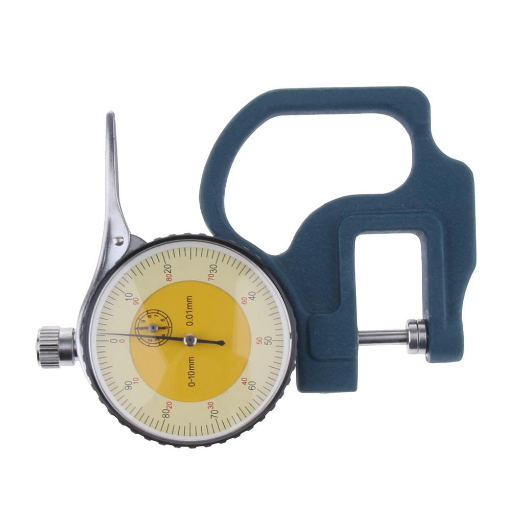 0-10mm Industrial Precision Manual Dial Paper Thickness Meter Gauge 0.01mm