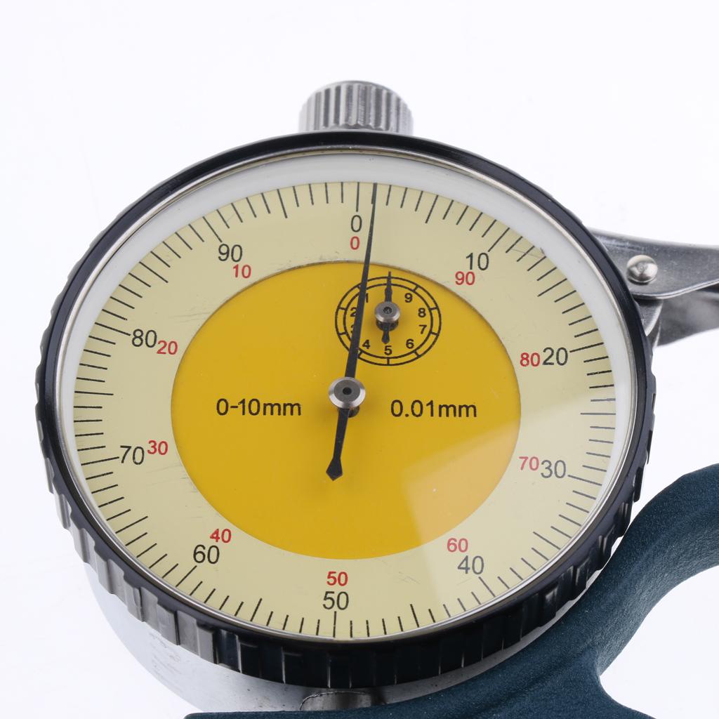 0-10mm Industrial Precision Manual Dial Paper Thickness Meter Gauge 0.01mm