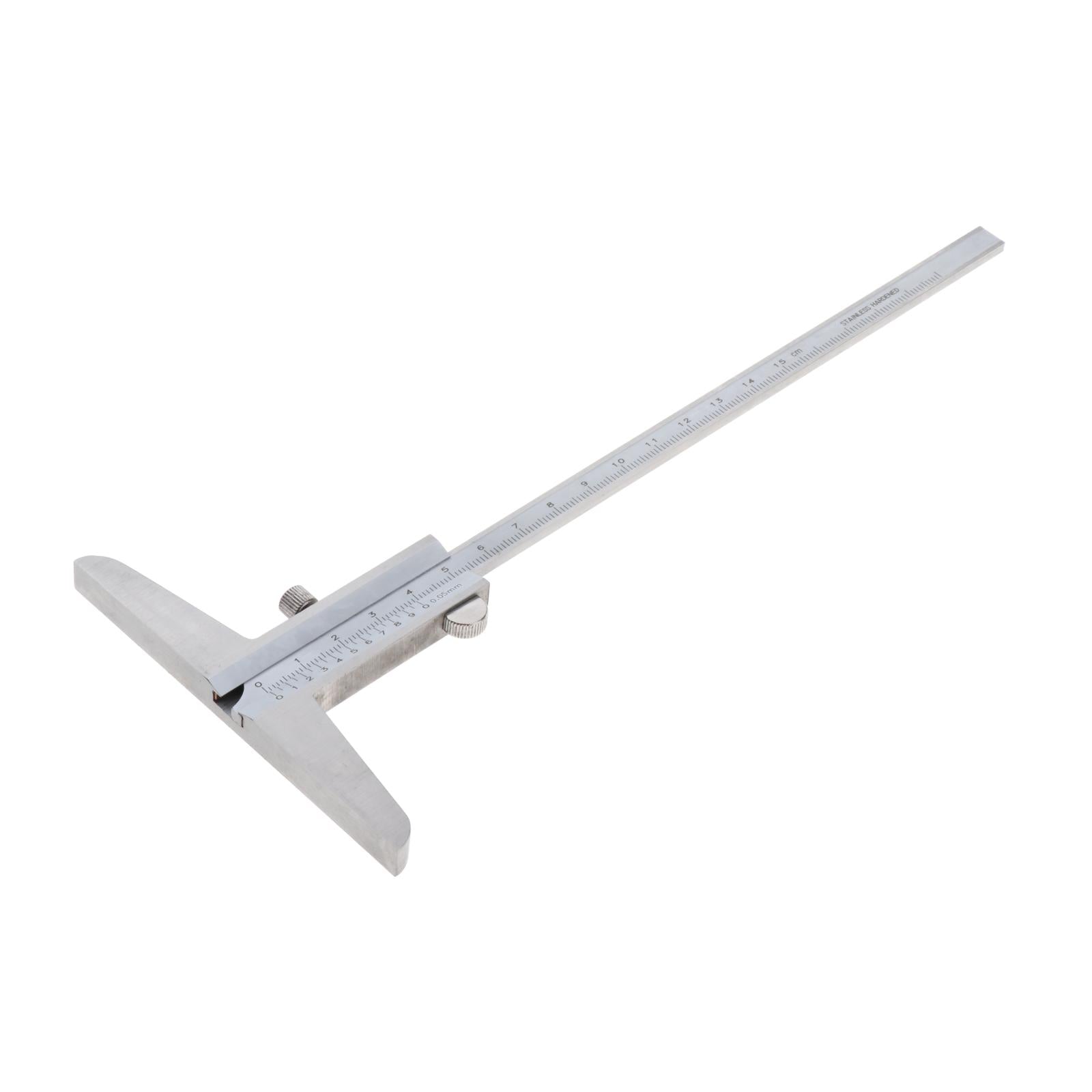 Stainless Steel Vernier Depth Gauge Gage, Depth Vernier Caliper 0-150mm