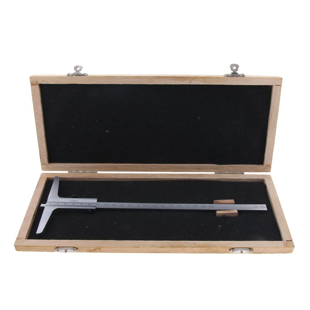 Stainless Steel Vernier Depth Gauge Gage, Depth Vernier Caliper 0-200mm