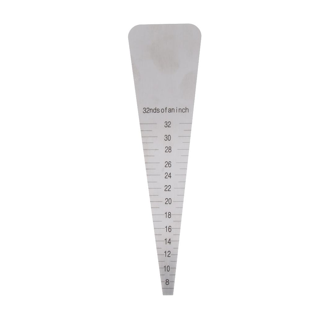 Wedge Gauge Hole-Diameter Ruler Taper Gap Measurement 16/19mm Dual Side