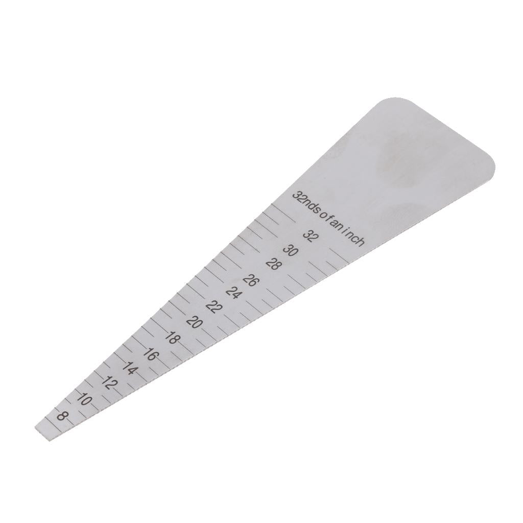 Wedge Gauge Hole-Diameter Ruler Taper Gap Measurement 16/19mm Dual Side