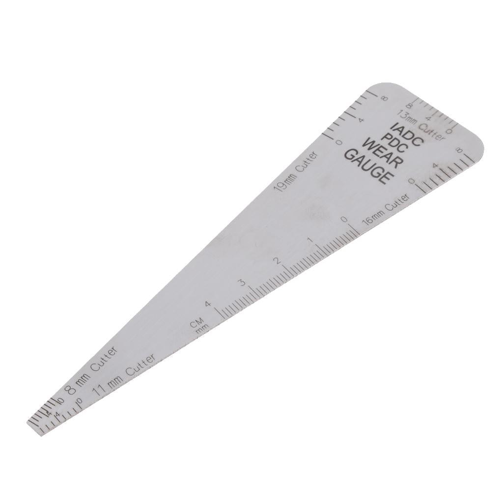 Wedge Gauge Hole-Diameter Ruler Taper Gap Measurement 16/19mm Dual Side
