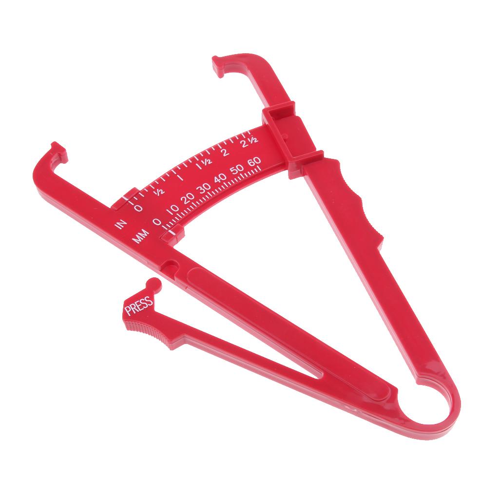 0-60mm Body Fat Tester Caliper Caliper Keep Health Slim Fitness Cyan Red