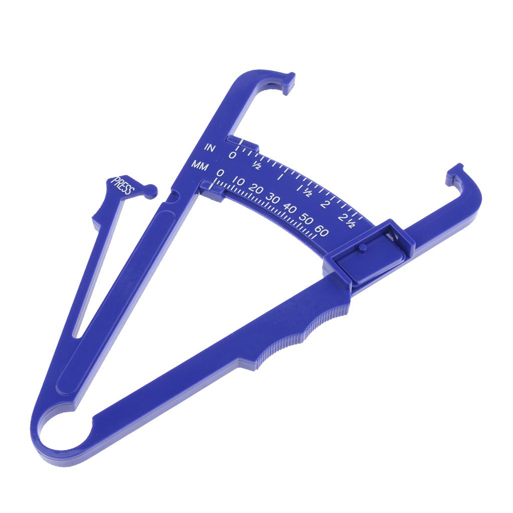 0-60mm Body Fat Tester Caliper Caliper Keep Health Slim Fitness Cyan Blue