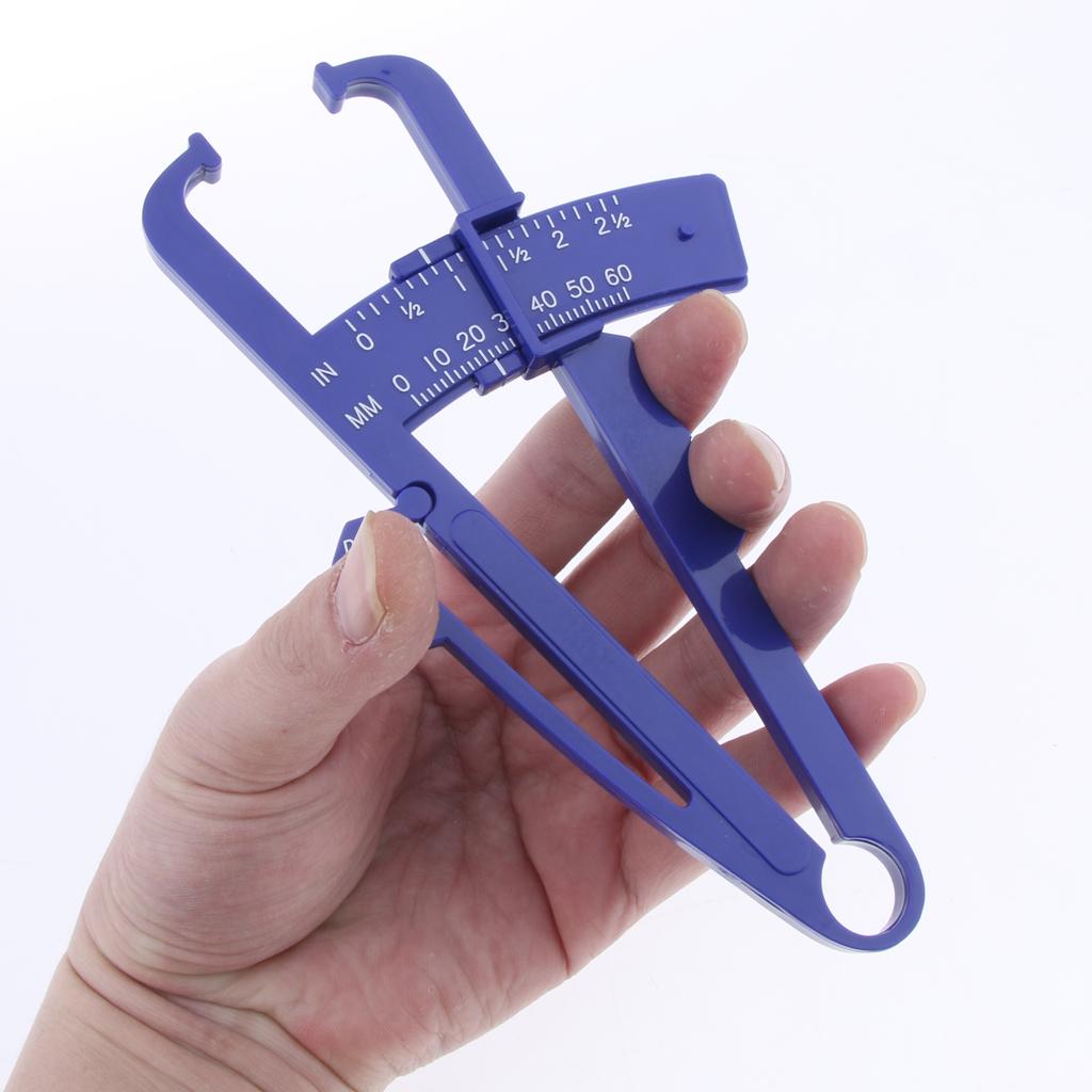 0-60mm Body Fat Tester Caliper Caliper Keep Health Slim Fitness Cyan Blue