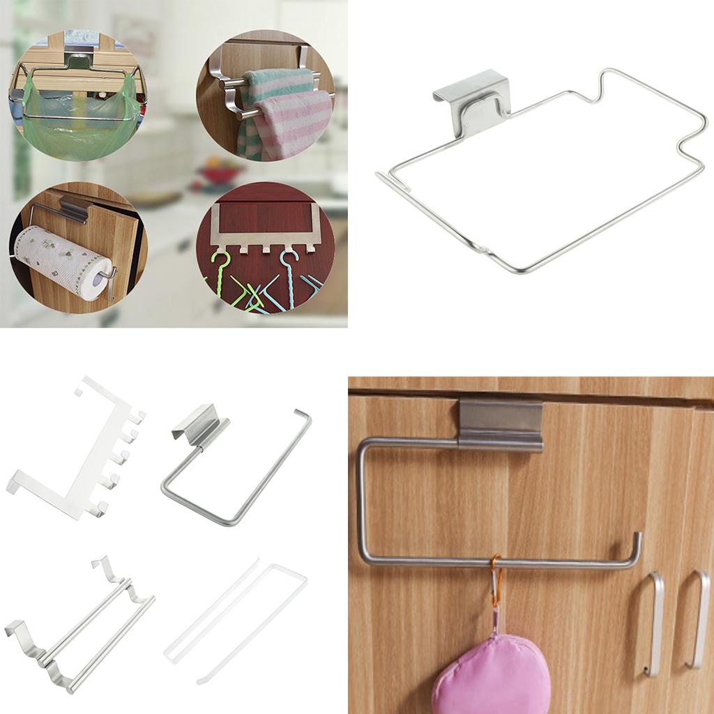 Stainless Steel Over The Door Hook Hanger Storage Rack for Home Organizer 1