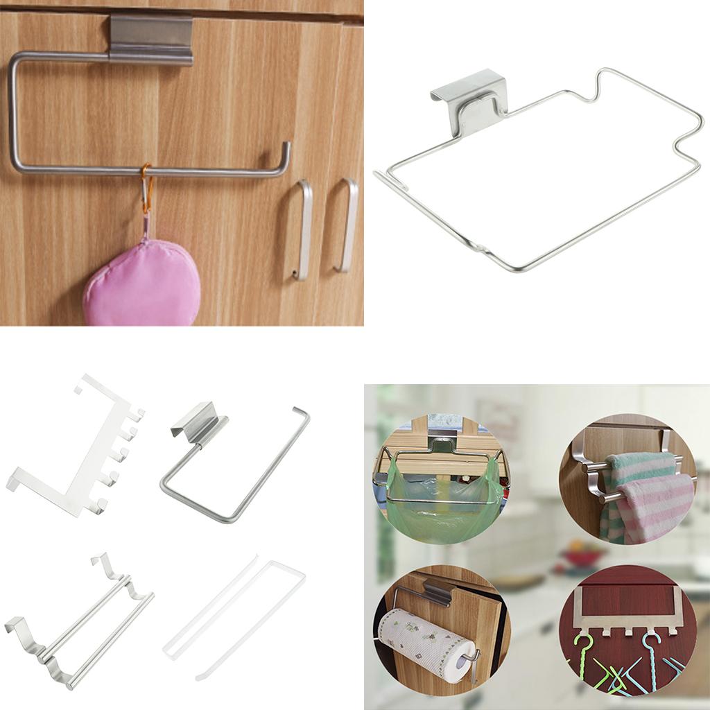 Stainless Steel Over The Door Hook Hanger Storage Rack for Home Organizer 1