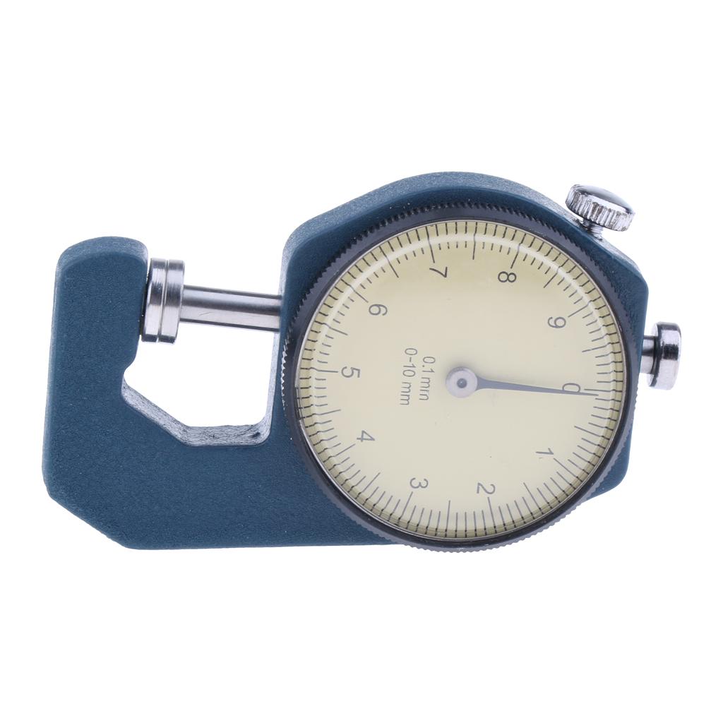 Precision Manual Dial Paper Leather Thickness Gauge Meter 0.01mm 0-10mm