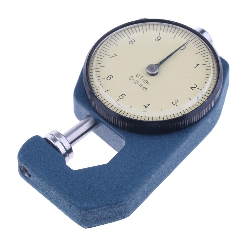 Precision Manual Dial Paper Leather Thickness Gauge Meter 0.01mm 0-10mm