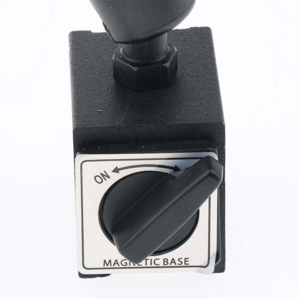 Lever Dial Test Indicator Meter 0.8mm Gauge Measuring Tool with Base ON OFF