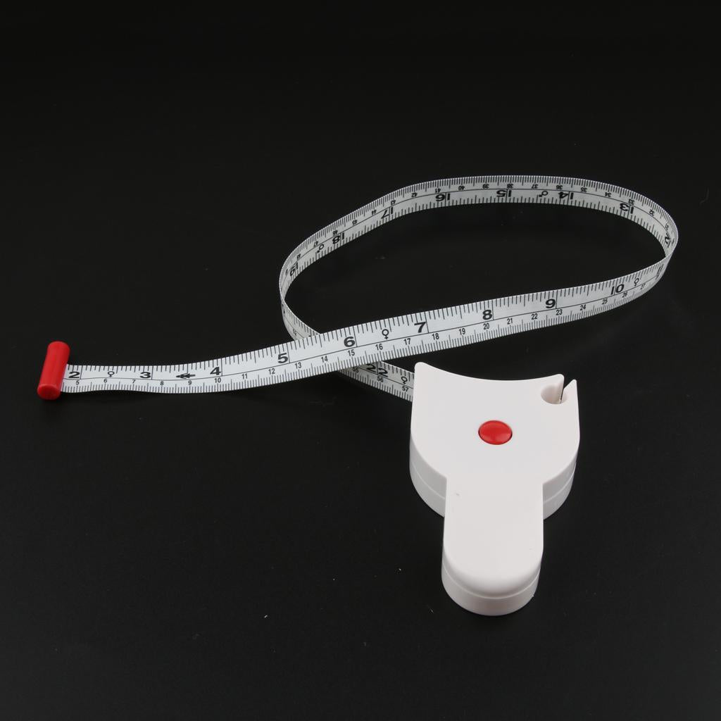 Body Tape Measure, Waist Tape Measure, Body Fat Measuring Tape  White