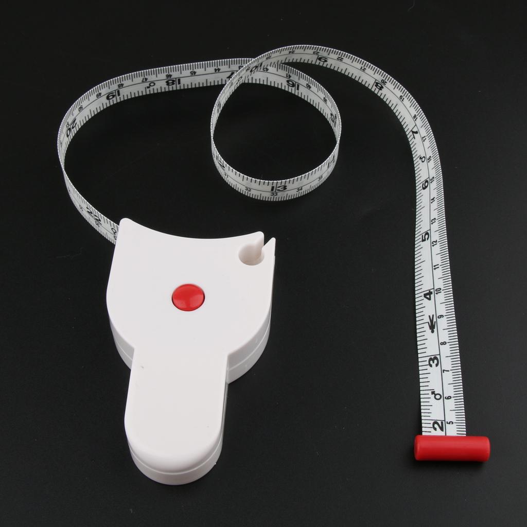 Body Tape Measure, Waist Tape Measure, Body Fat Measuring Tape  White