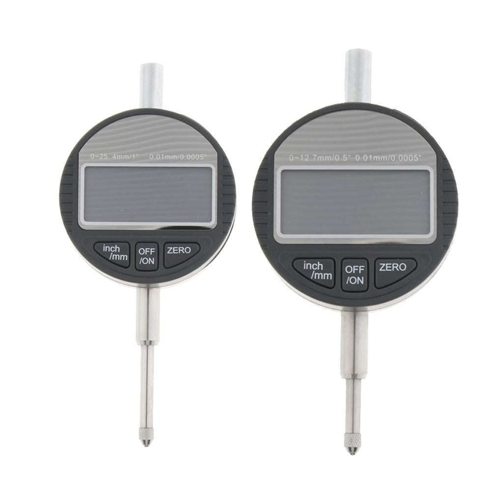 0-25.4mm/1in Gauge Digital Dial Indicator Precision 0.01mm/0.0005in Tester Metalworking Inspection