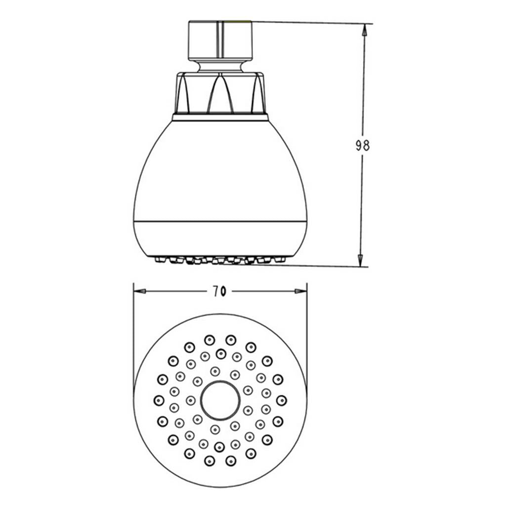 3 Inch Low Pressure Booster Showerhead Shower Head Hotel Bath Pool Shower Hall Nozzle Water Saving Sprinkler