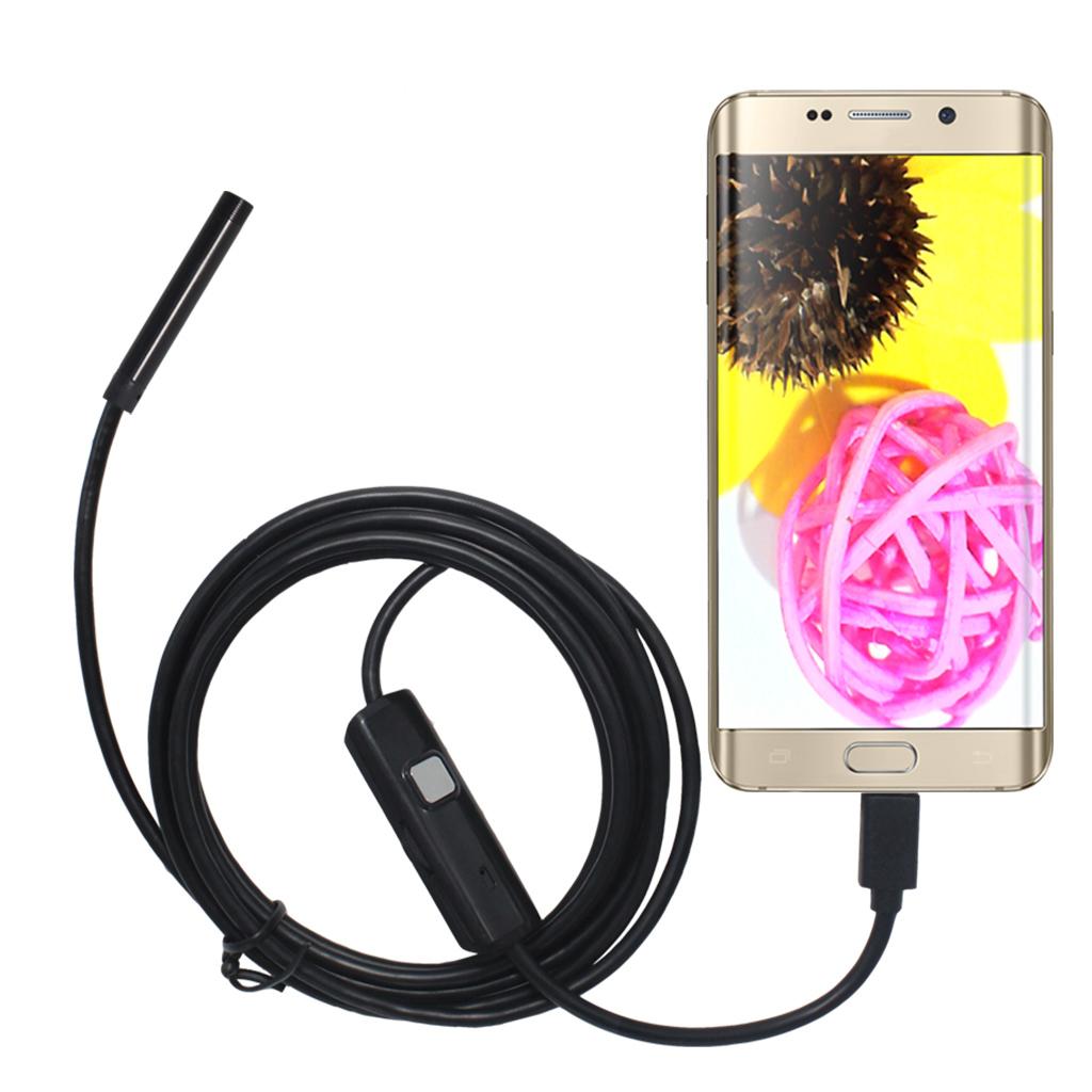 Waterproof Borescope Soft Wire Camera 0.3MP Repair Inspection 5.5mm 1m